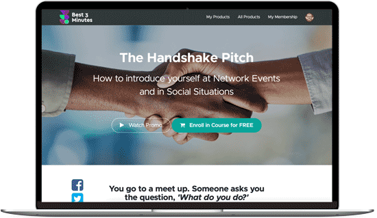 The Free Handshake Pitch Online Course